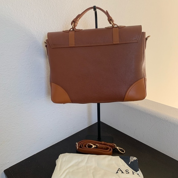 NWOT Vintage 2 tone Aspinal of London Mollie Satchel. - Picture 4 of 15